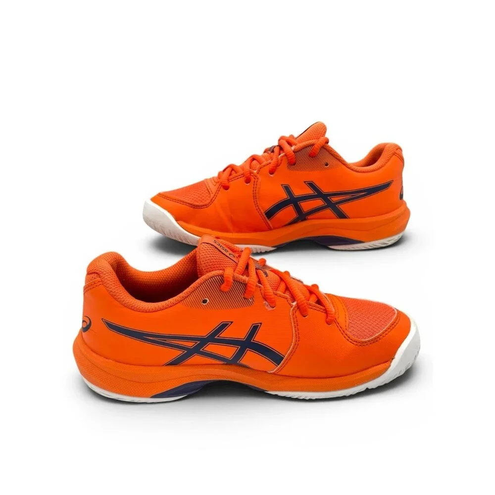 ASICS Kids Orange Sneakers Size 4 Youth Athletic Running Shoes - Picture 4 of 11